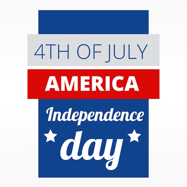 4 de julho design de dia de independência americano