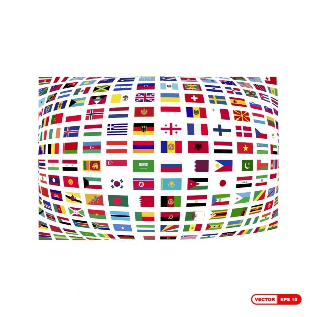 A bandeira do mundo composição
