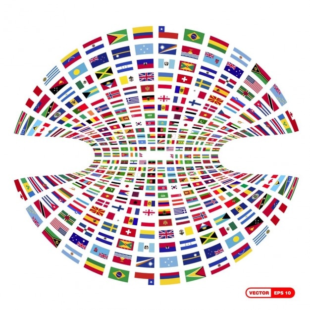 A bandeira do mundo composição