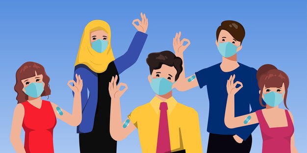 A equipe médica foi vacinada para COVID19 para o paciente