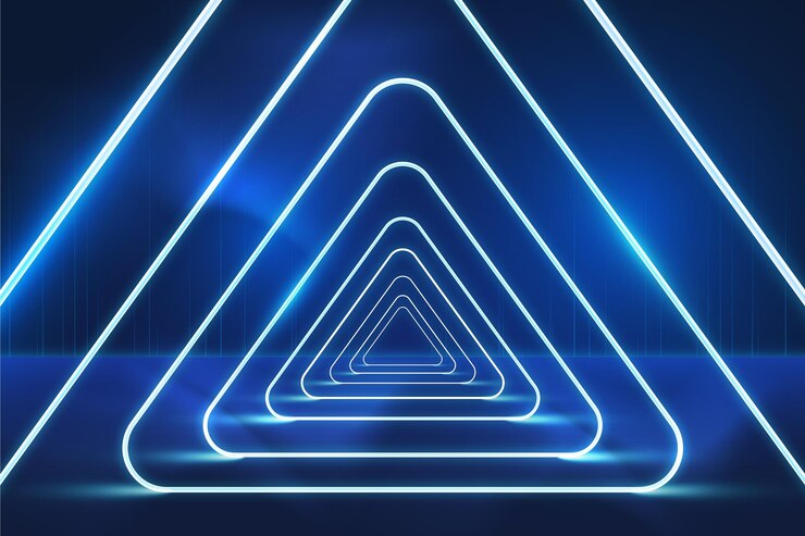 Vetor grátis abaixo de luzes de néon abstratas