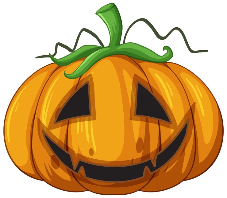 Vetor grátis abóbora de halloween jack o'lantern