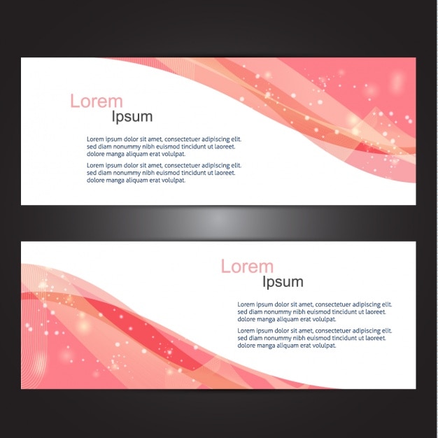 Abstract banners set