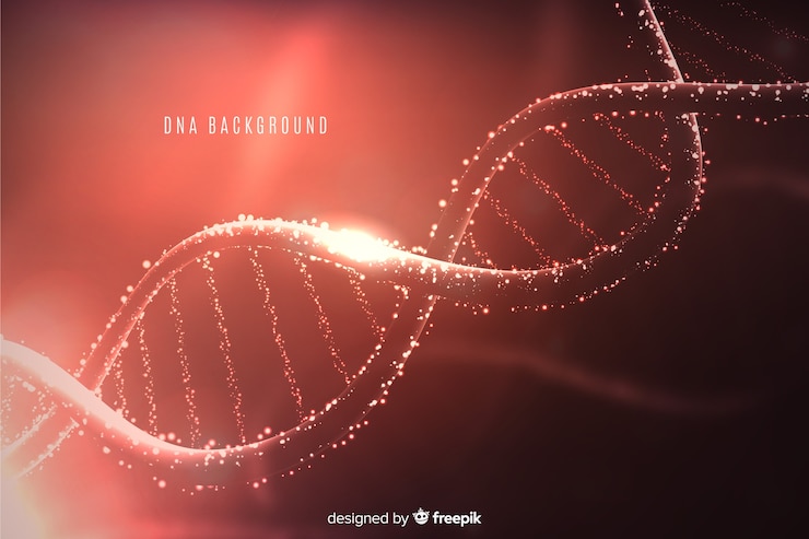 Vetor grátis abstract dna background