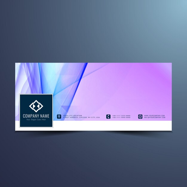 Abstract facebook timeline design