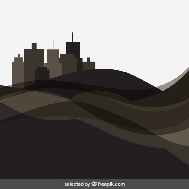 Vetor grátis abstract fundo cityscape