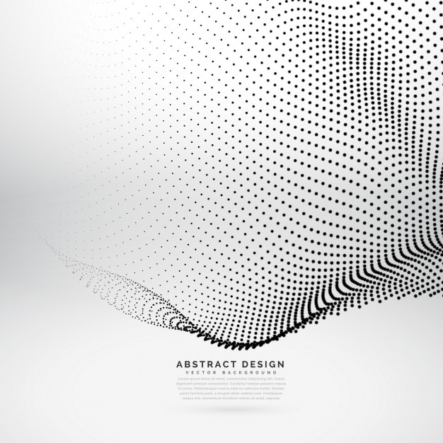 Abstract mesh onda partícula 3d no estilo da tecnologia cibernética