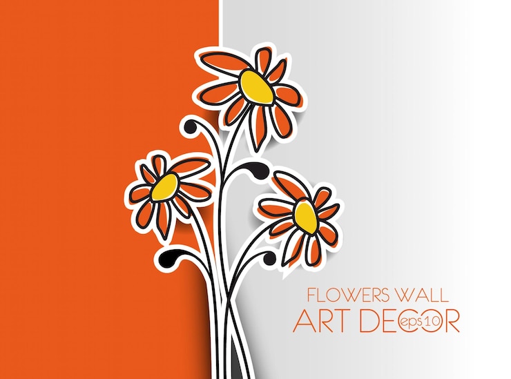 Vetor grátis abstracto flor de primavera ilustração de fundo