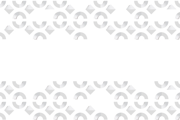 Vetor grátis abstrato branco em estilo de papel 3d