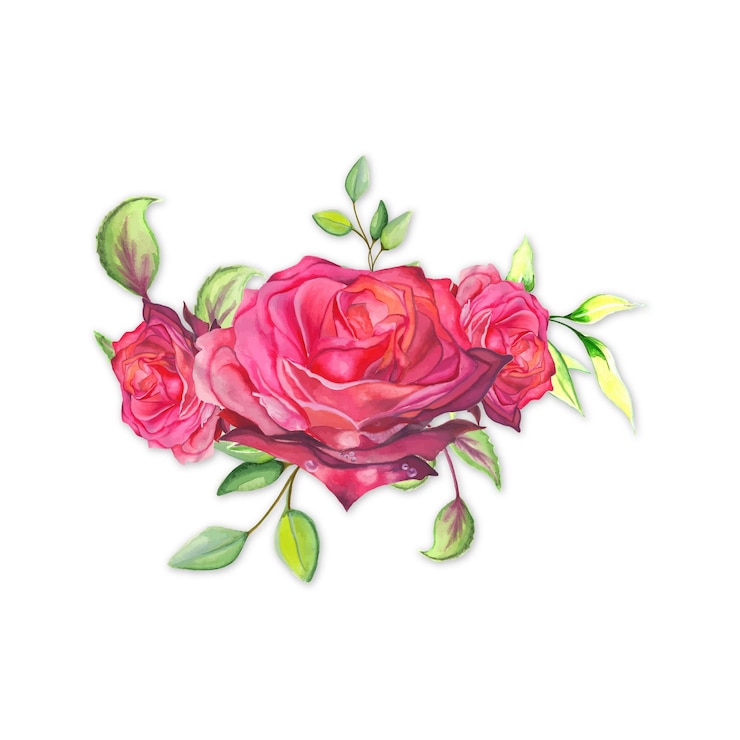 Vetor grátis abstrato buquê de flores rosa verde aquarela ilustração de fundo de alta resolução foto gratuita