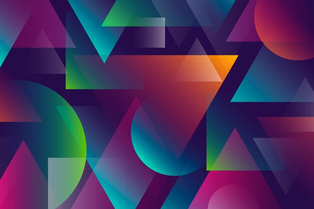 Abstrato colorido com formas geométricas