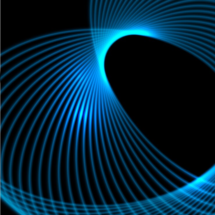 Vetor grátis abstrato design de linhas brilhantes