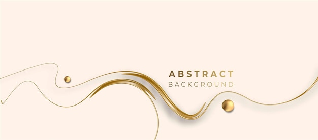 Abstrato dourado brilhante brilhante onda linhas arte efeito de fundo vector. Uso para design moderno, capa, cartaz, modelo, folheto, decorado, folheto, banner.