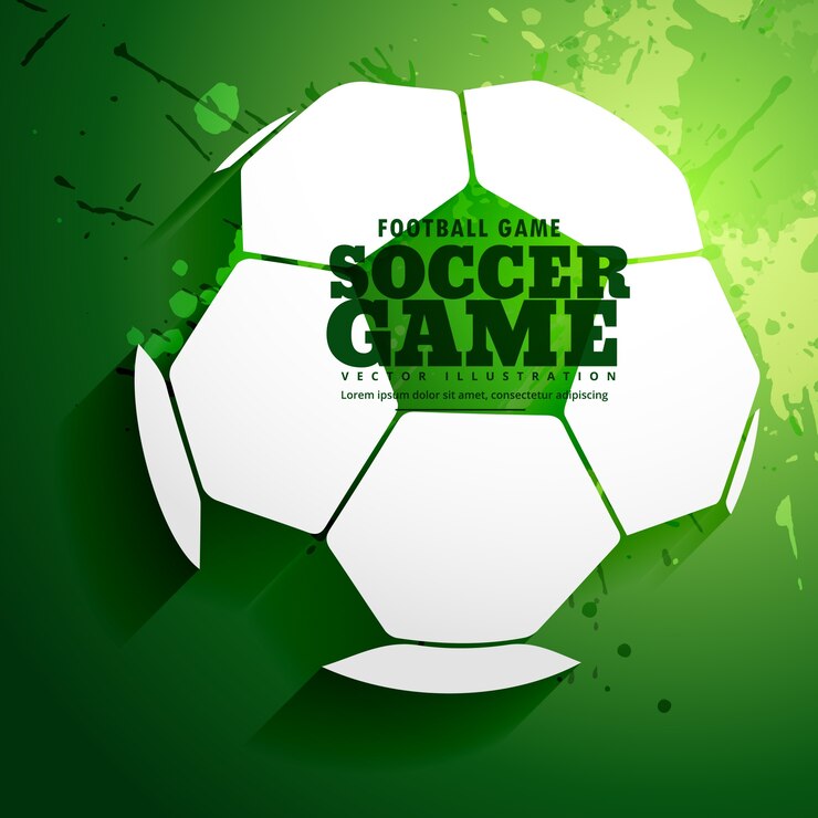 Vetor grátis abstrato jogo de futebol projeto dos esportes fundo