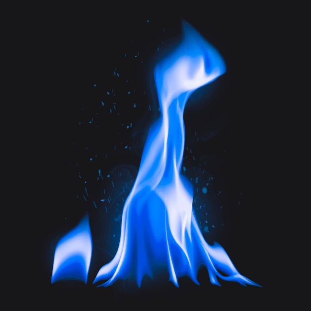 Vetor grátis adesivo de chama de fogueira, vetor de imagem realista de fogo ardente