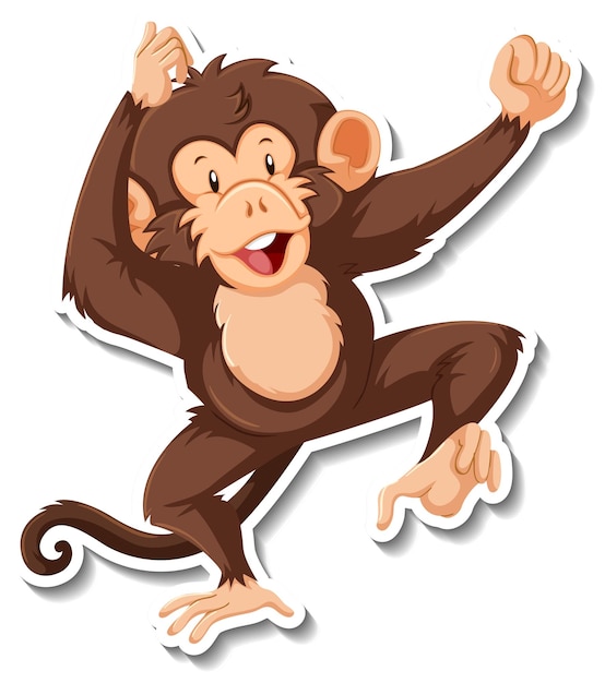 Ícone De Desenho Animado Macaco Sobre Fundo Branco. Design Colorido.  Ilustração Vetorial Royalty Free SVG, Cliparts, Vetores, e Ilustrações  Stock. Image 75569429