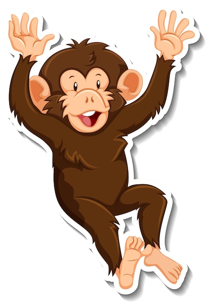 Adesivo De Desenho Animado De Um Macaco Louco Segurando Um Punho De Ferro  Vetor PNG , Força, Adesivo, Desenho Animado Imagem PNG e Vetor Para  Download Gratuito