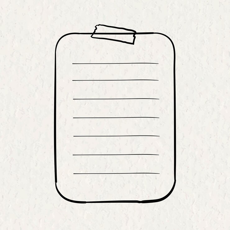 Vetor grátis adesivos de planejador vetoriais elemento de folha de papel desenhado à mão em textura de papel