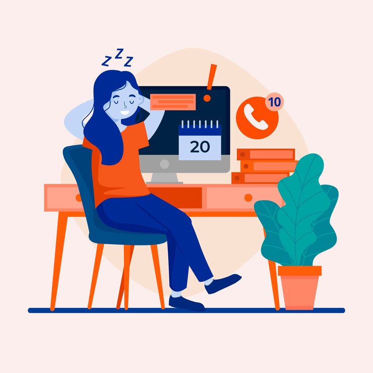 Vetor grátis adiado o conceito de ilustração