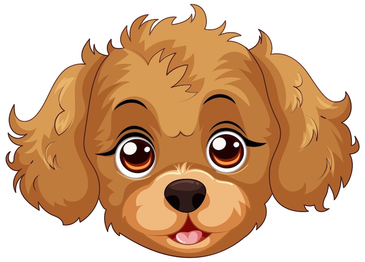Vetor grátis adorável ilustração vetorial de cachorrinho