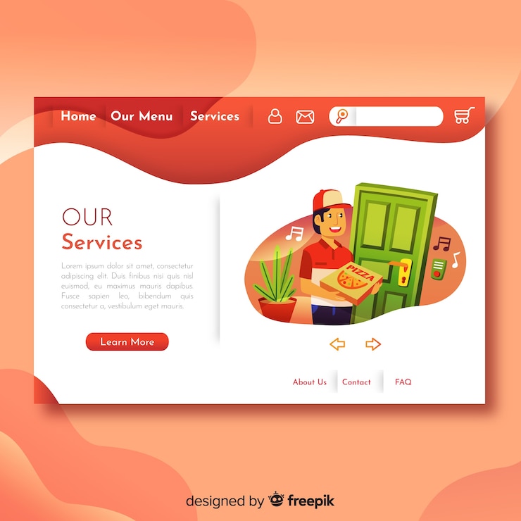 Vetor grátis adorável web design conceito com design plano