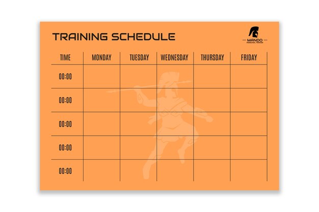 Agenda de personal trainer profissional