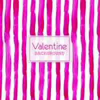 Vetor grátis aguarela valentine pink lines background