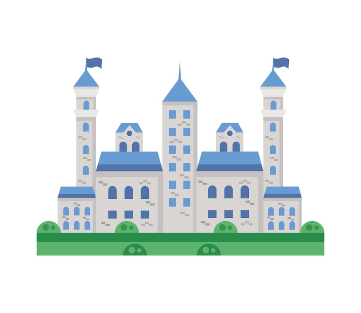 Vetor grátis alemanha castelo de neuschwanstein