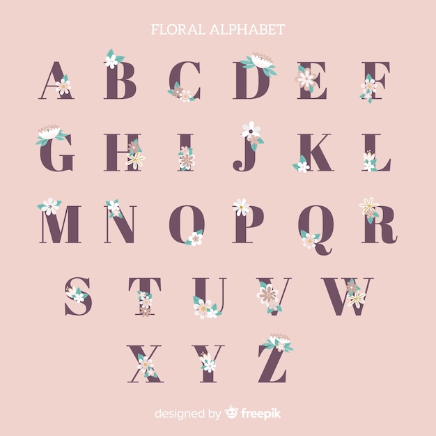 Alfabeto floral