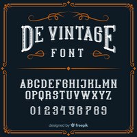 Alfabeto vintage