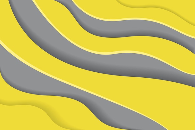 Vetor grátis amarelo e cinza em estilo de fundo de papel