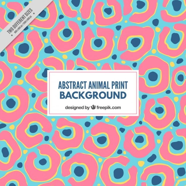 Vetor grátis animais fundo colorido no estilo abstrato