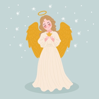 Anjo dourado de natal