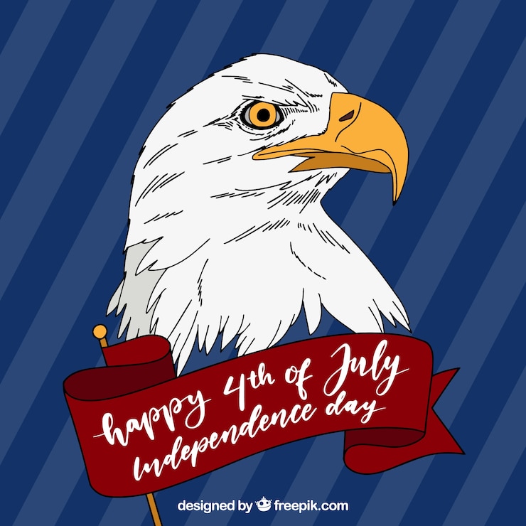 Vetor grátis antecedentes da celebração do dia da independência dos estados unidos