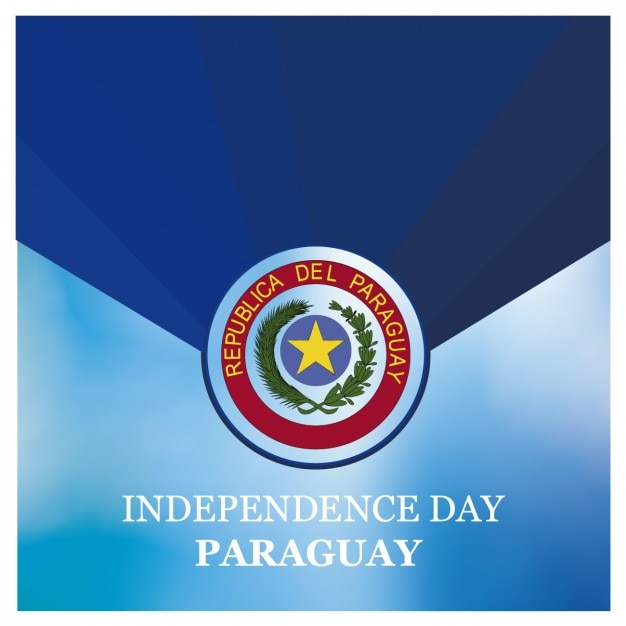 Vetor grátis antecedentes do dia da independência do paraguai