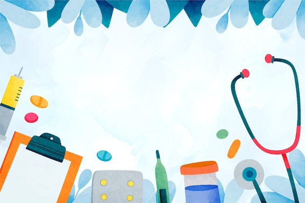 Antecedentes médicos de aquarela