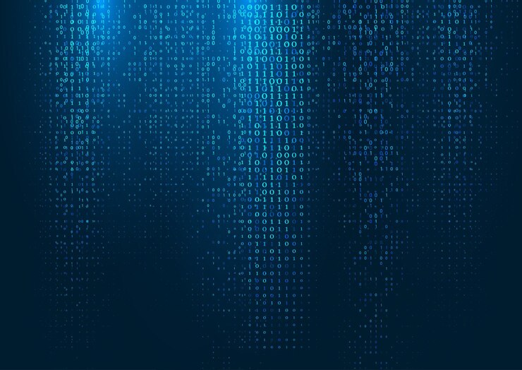 Vetor grátis antecedentes tecnológicos abstratos com design de código binário
