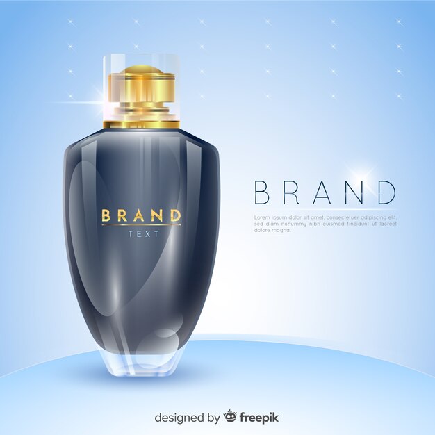 Anúncio de perfume de luxo