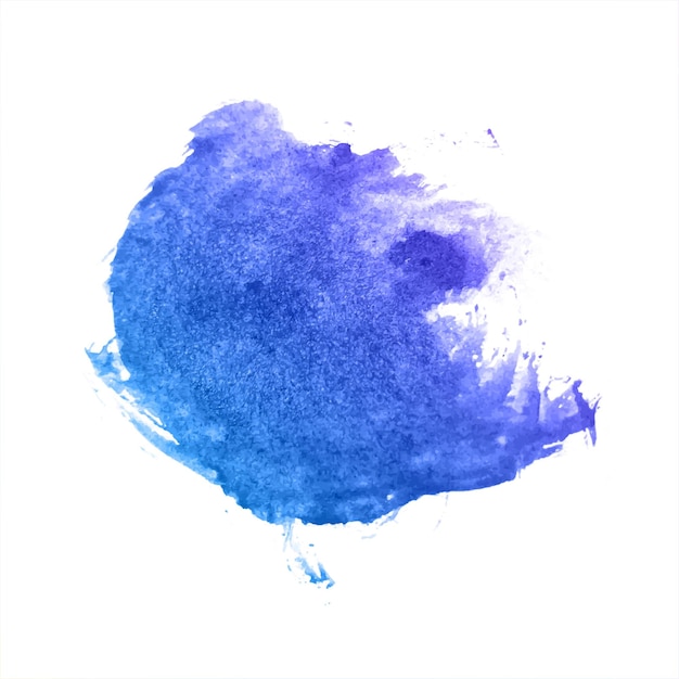 Aquarela de respingo colorido azul