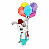 Vetor grátis aquarela feliz aniversário panda bonito dos desenhos animados