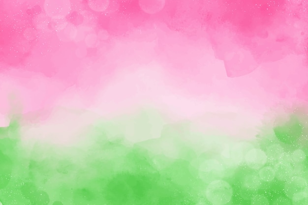 Aquarela fundo rosa e verde