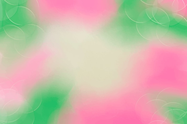 Vetor grátis aquarela fundo rosa e verde