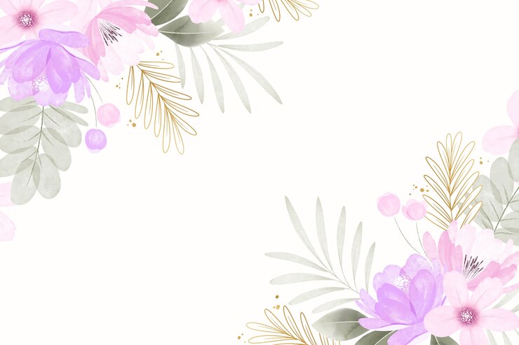 Vetor grátis aquarela livre padrão floral