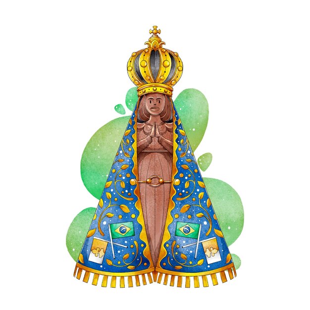 Aquarela nossa senhora aparecida