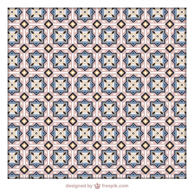 Vetor grátis Árabe tiles pattern