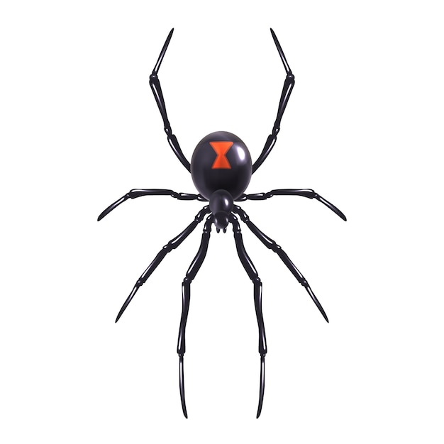Vetor grátis aranha realista isolada