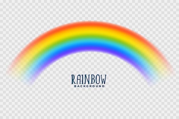 Vetor grátis arco-íris transparente colorido