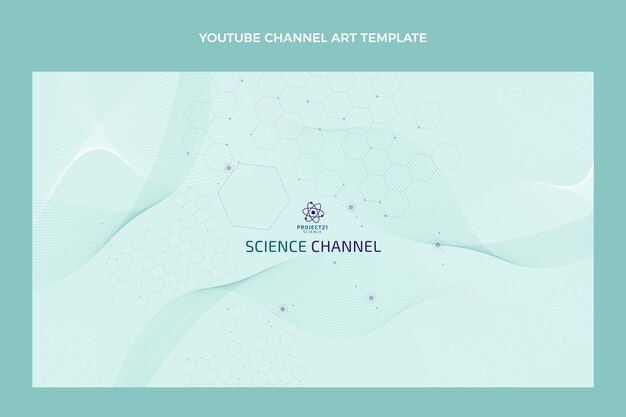 Arte plana do canal do youtube