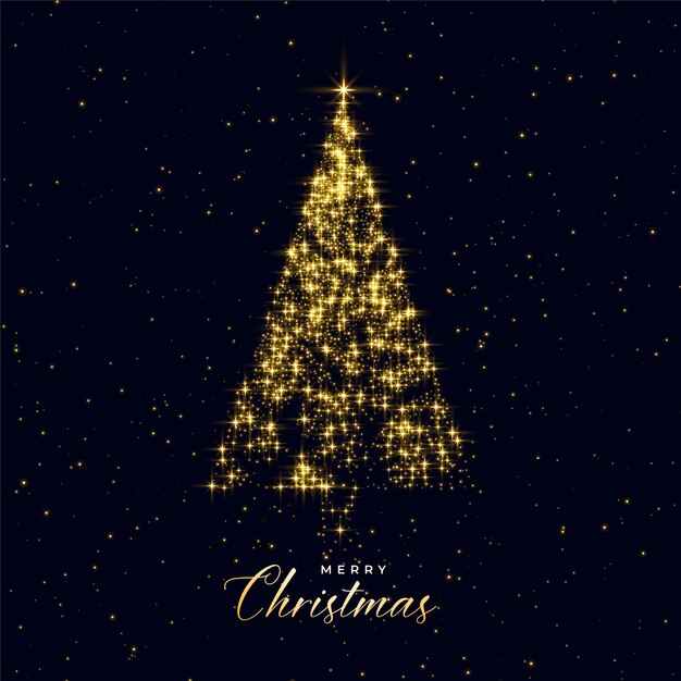 Árvore de Natal de luxo feita com brilhos