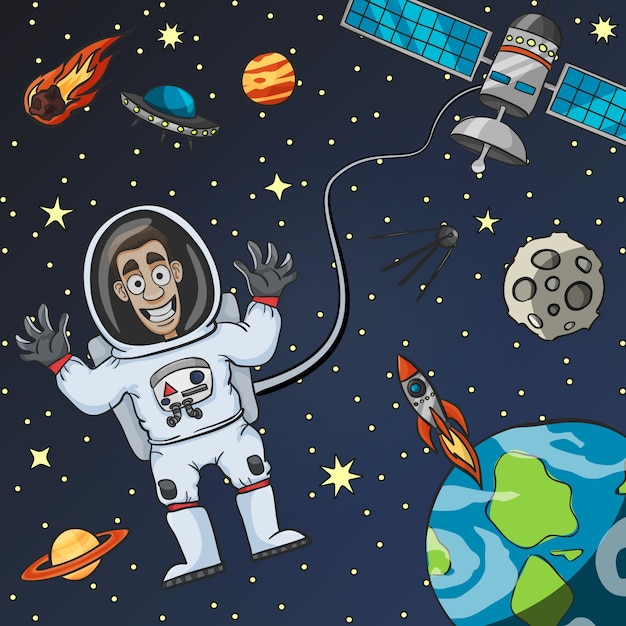 Astronauta no espaço